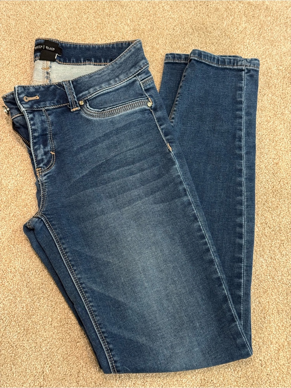 White House Black Market Dark Wash Stretch Ankle Skinny Jeans